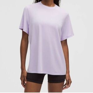 NWT Lululemon Jersey Training Short-Sleeve Shirt Lavender Frost Size 6